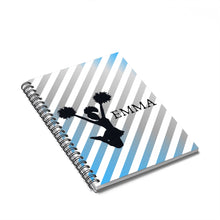 Load image into Gallery viewer, Girl Emma Custom Cheerleader Spiral Notebook - Ruled Line - Ur Easy Way Shop