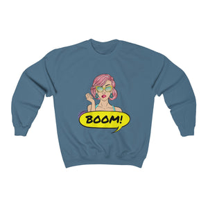 Women Pop Art Unique  Crew-neck Sweatshirt - Ur Easy Way Shop