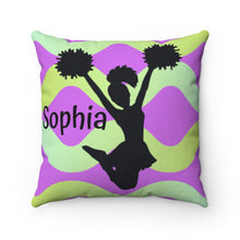 Load image into Gallery viewer, Girl Custom Cheerleader Square Pillow - Ur Easy Way Shop