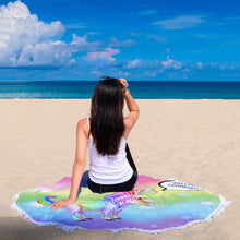 Load image into Gallery viewer, Zebra Felling Tropical Beach Towel Round - Ur Easy Way Shop