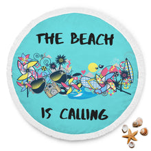 Load image into Gallery viewer, Summer Beach Towel Round - Blue - Ur Easy Way Shop