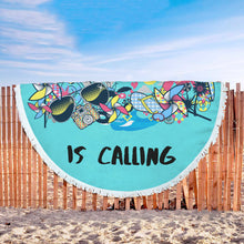 Load image into Gallery viewer, Summer Beach Towel Round - Blue - Ur Easy Way Shop