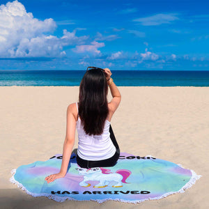 Cute Unicorn Beach Towel Round - Ur Easy Way Shop