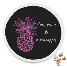 Load image into Gallery viewer, Pink Pineapple Beach Towel Round - Ur Easy Way Shop