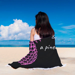 Pink Pineapple Beach Towel Round - Ur Easy Way Shop