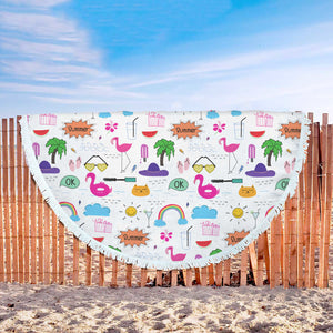 Summer Beach Towel Round - Ur Easy Way Shop