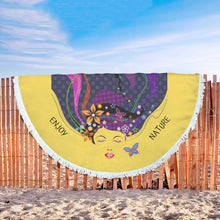 Load image into Gallery viewer, Enjoy Nature Beach Towel Round - Ur Easy Way Shop