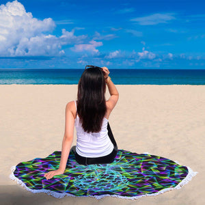 Multicolored Pineapple Beach Towel Round - Ur Easy Way Shop
