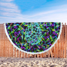 Load image into Gallery viewer, Multicolored Pineapple Beach Towel Round - Ur Easy Way Shop