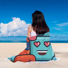 Load image into Gallery viewer, Cube Emojis Beach Towel Round - Ur Easy Way Shop