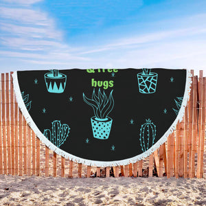 Cactus Beach Towel Round - Ur Easy Way Shop