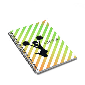 Girl Sophia Custom Cheerleader Spiral Notebook - Ruled Line - Ur Easy Way Shop