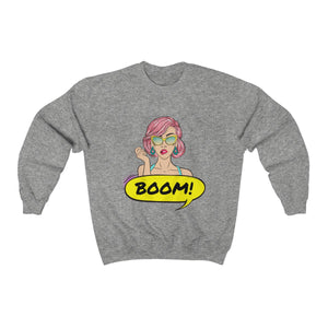 Women Pop Art Unique  Crew-neck Sweatshirt - Ur Easy Way Shop