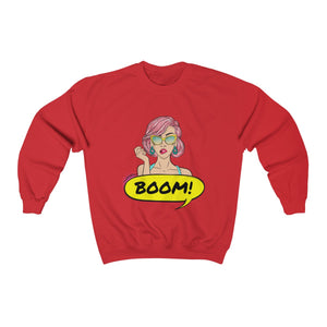 Women Pop Art Unique  Crew-neck Sweatshirt - Ur Easy Way Shop