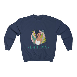 Latina Woman  Crew-neck Graphic Sweatshirt - Ur Easy Way Shop