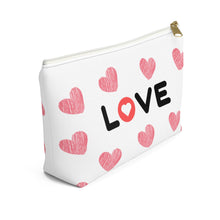 Load image into Gallery viewer, Love Accessory Pouch w T-bottom - Ur Easy Way Shop