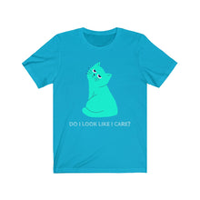 Load image into Gallery viewer, Do I Look Like I Care Cat Short Sleeve Tee - Ur Easy Way Shop