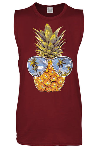 Pineapple with Sunglasses Tank Top - Ur Easy Way Shop