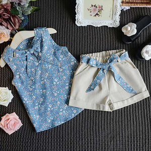 Baby/Girls Floral Bow Set - Ur Easy Way Shop