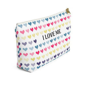 I love Me Accessory Pouch w T-bottom - Ur Easy Way Shop