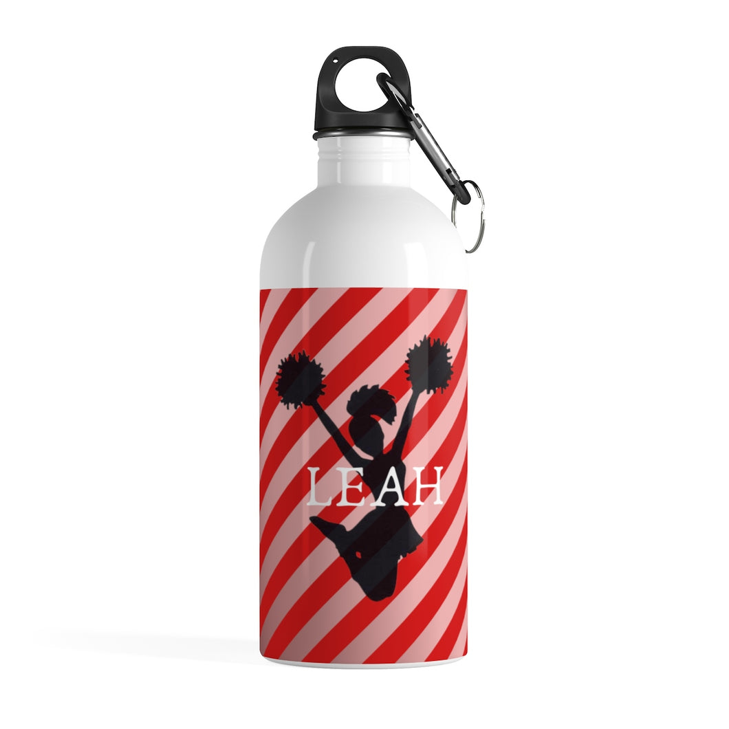 Girl Leah Custom Cheerleader Stainless Steel Water Bottle - Ur Easy Way Shop