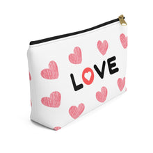 Load image into Gallery viewer, Love Accessory Pouch w T-bottom - Ur Easy Way Shop