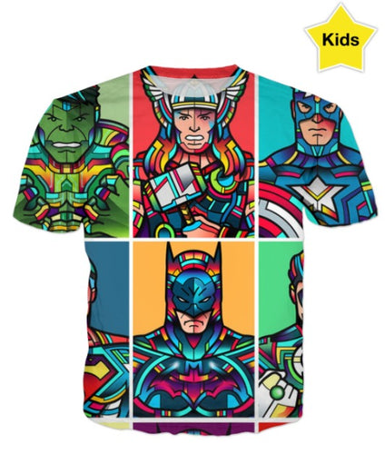 Super Heroes T-shirt for Kids - Ur Easy Way Shop