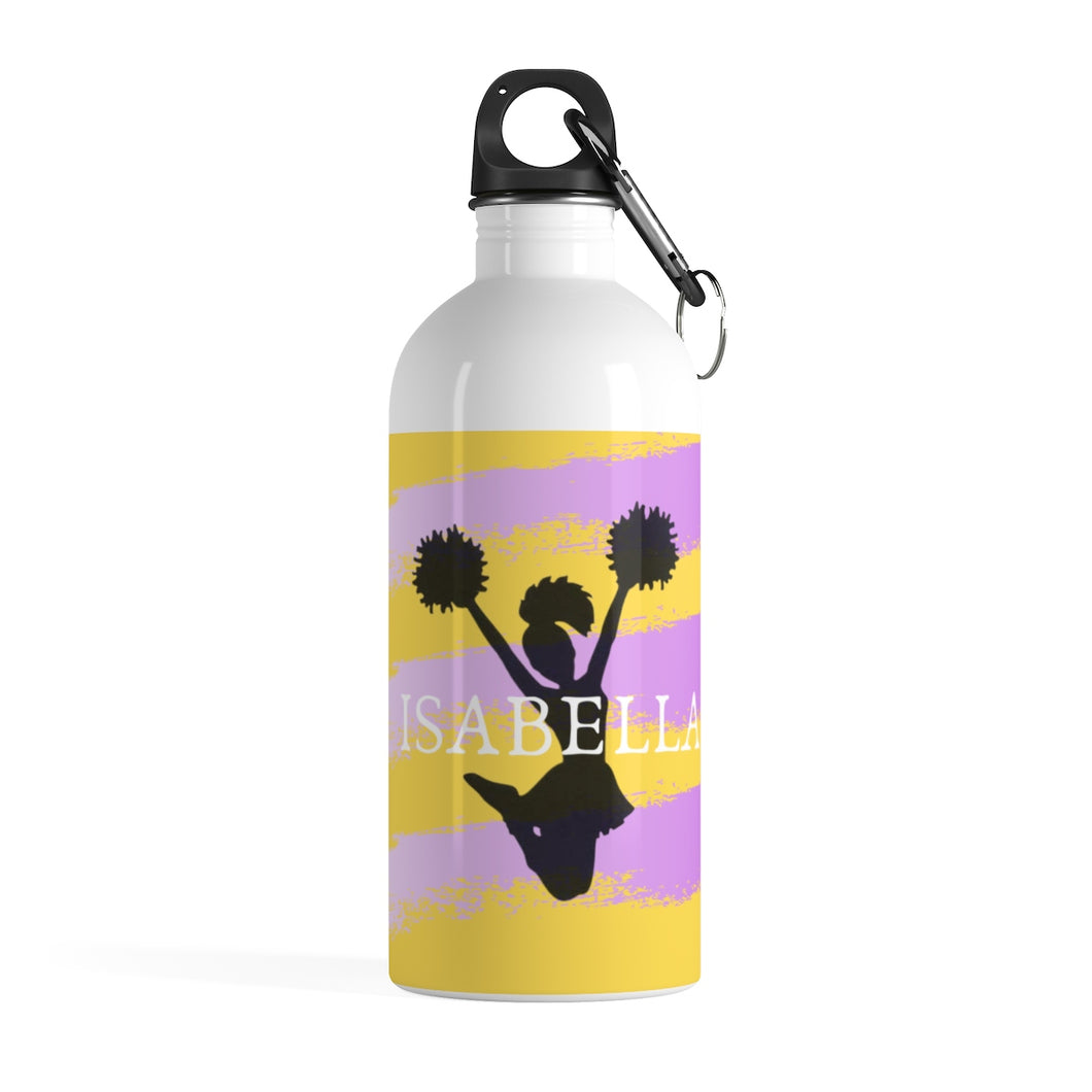 Girl Isabella Custom Cheerleader Stainless Steel Water Bottle - Ur Easy Way Shop