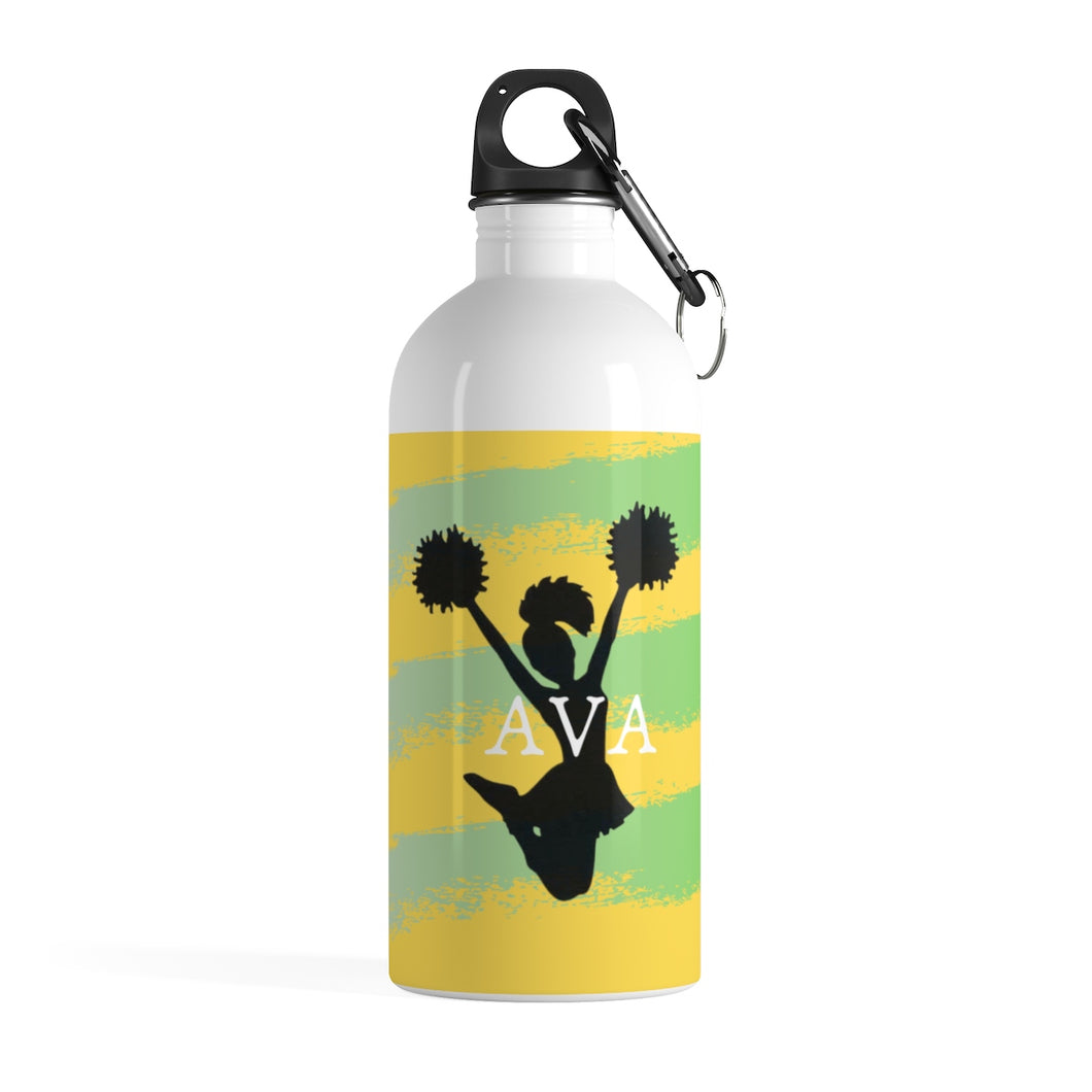 Girl Ava Custom Cheerleader Stainless Steel Water Bottle - Ur Easy Way Shop