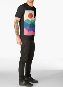Over The Rainbow Black T-shirt - Ur Easy Way Shop