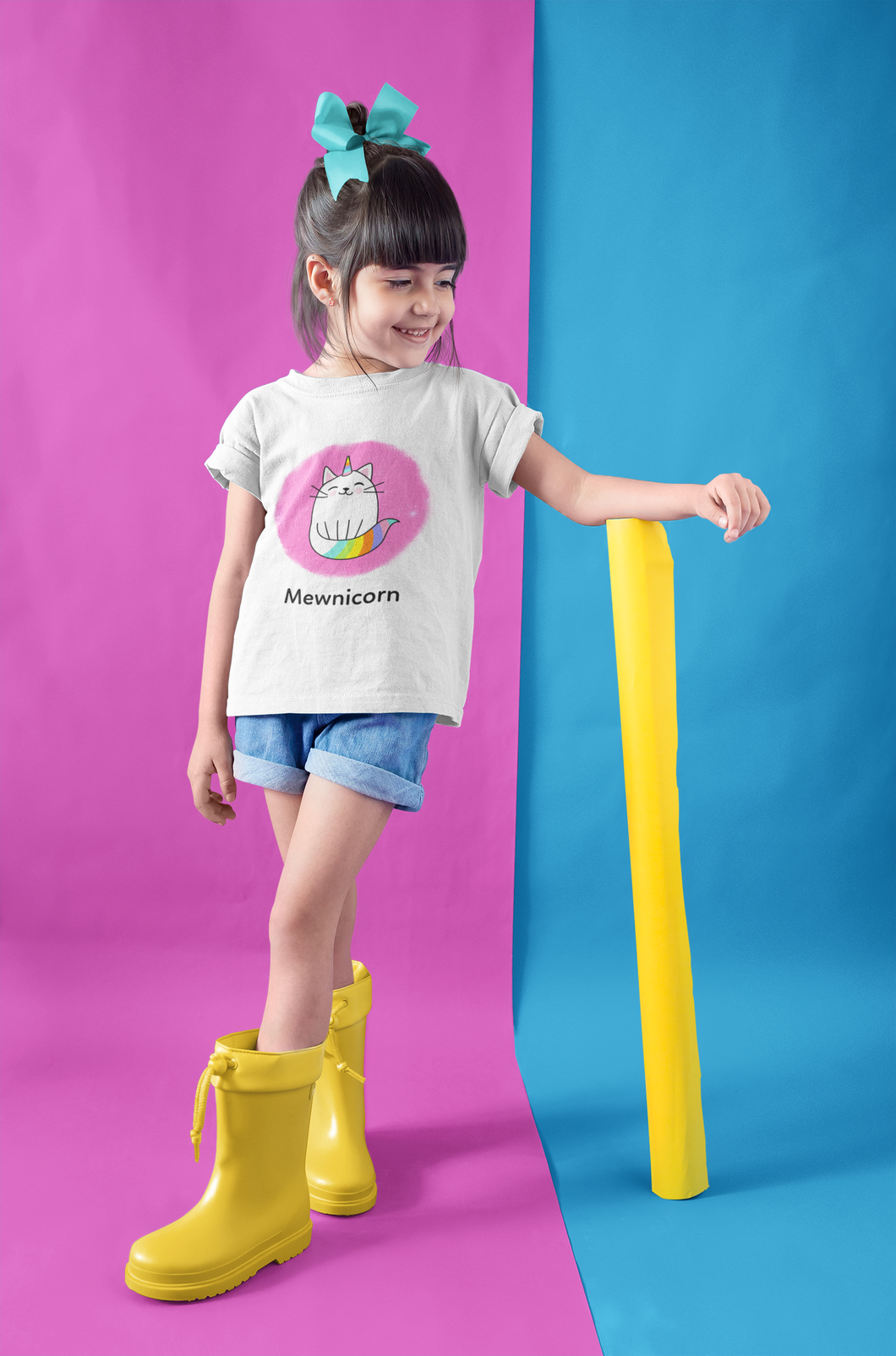 Cat Unicorn Girl Short Sleeve T-Shirt - Ur Easy Way Shop