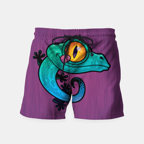 Gecko Lizard Men's Shorts Swim Trunks - Ur Easy Way Shop