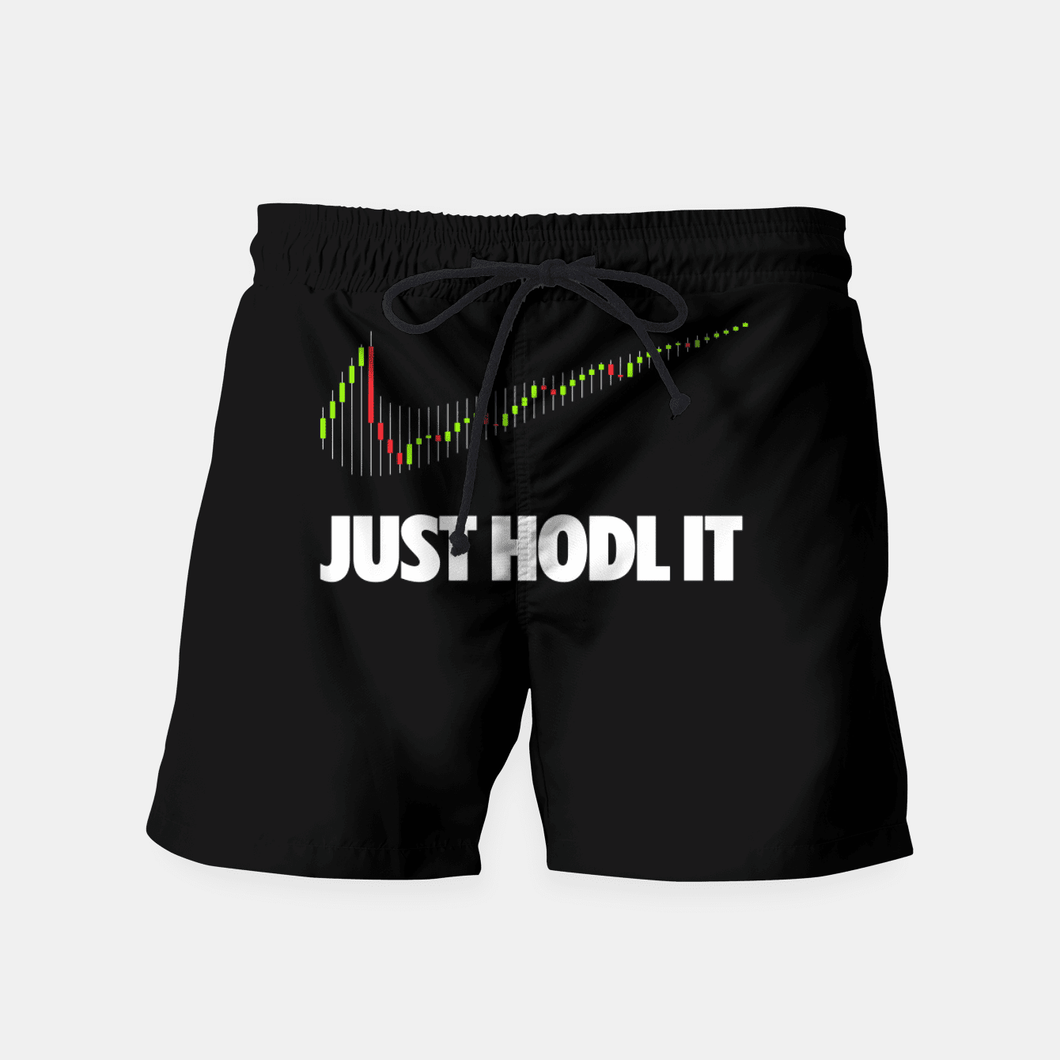 Just Hodl It Men's Shorts Swim Trunks - Ur Easy Way Shop