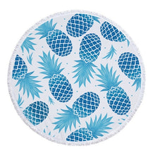 Load image into Gallery viewer, Pineapple Print Beach Towel Round /Summer - Ur Easy Way Shop
