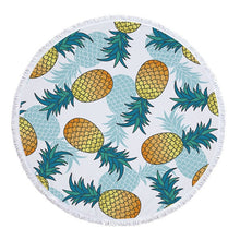 Load image into Gallery viewer, Pineapple Print Beach Towel Round /Summer - Ur Easy Way Shop