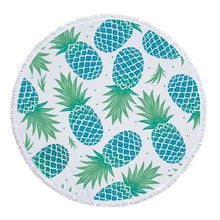 Load image into Gallery viewer, Pineapple Print Beach Towel Round /Summer - Ur Easy Way Shop