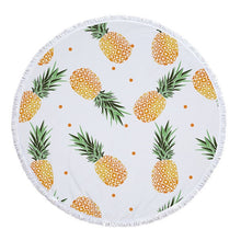 Load image into Gallery viewer, Pineapple Print Beach Towel Round /Summer - Ur Easy Way Shop