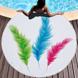 Feather/Dream catcher Beach Towel Round /Summer - Ur Easy Way Shop