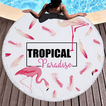 Load image into Gallery viewer, Floral Print Beach Towel Round /Summer - Ur Easy Way Shop