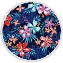 Load image into Gallery viewer, Floral Print Beach Towel Round /Summer - Ur Easy Way Shop