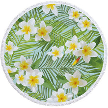 Load image into Gallery viewer, Floral Print Beach Towel Round /Summer - Ur Easy Way Shop