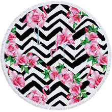 Load image into Gallery viewer, Floral Print Beach Towel Round /Summer - Ur Easy Way Shop