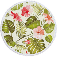 Load image into Gallery viewer, Floral Print Beach Towel Round /Summer - Ur Easy Way Shop