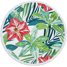 Load image into Gallery viewer, Floral Print Beach Towel Round /Summer - Ur Easy Way Shop