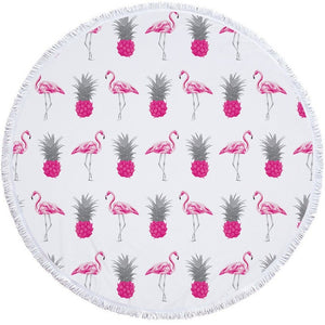 Floral Print Beach Towel Round /Summer - Ur Easy Way Shop