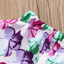 Load image into Gallery viewer, Baby Girls Floral Print Off Shoulder Set - Ur Easy Way Shop