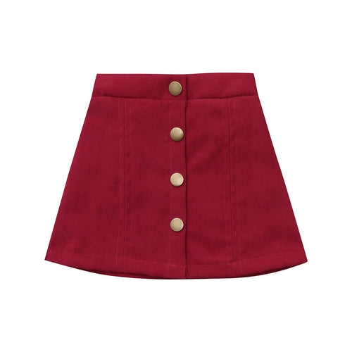 Baby/Girls Buttons Solid Skirt - Ur Easy Way Shop