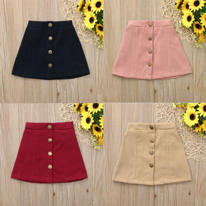 Baby/Girls Buttons Solid Skirt - Ur Easy Way Shop