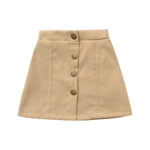 Baby/Girls Buttons Solid Skirt - Ur Easy Way Shop