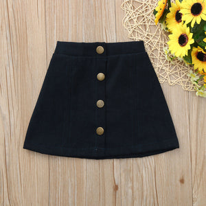 Baby/Girls Buttons Solid Skirt - Ur Easy Way Shop
